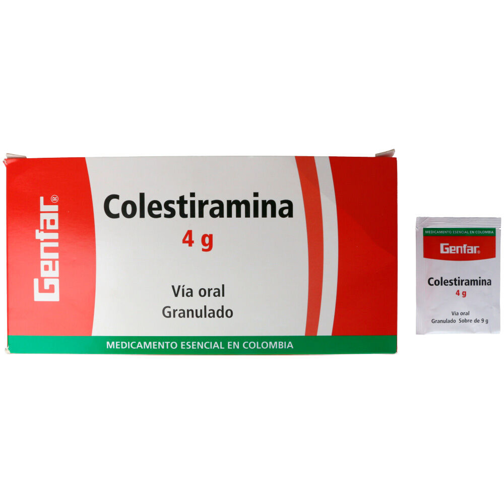 Colestiramina Via Oral Granulado Sobre X 4Gr